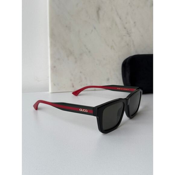 NEW Gucci GG1869S Black Squared Sunglasses $515 - Picture 7 of 10
